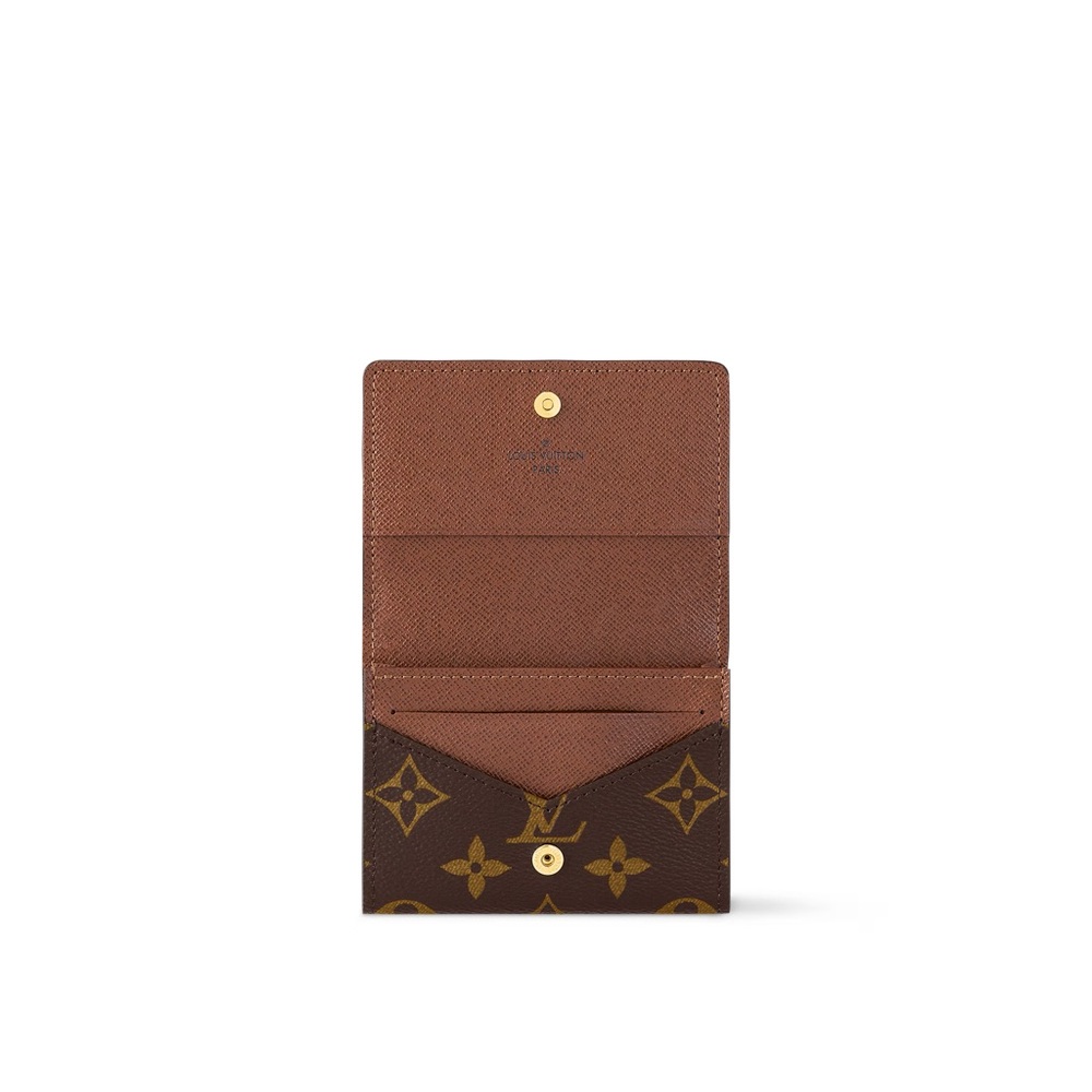 Louis Vuitton Brown and Gold Monogram Card Holder